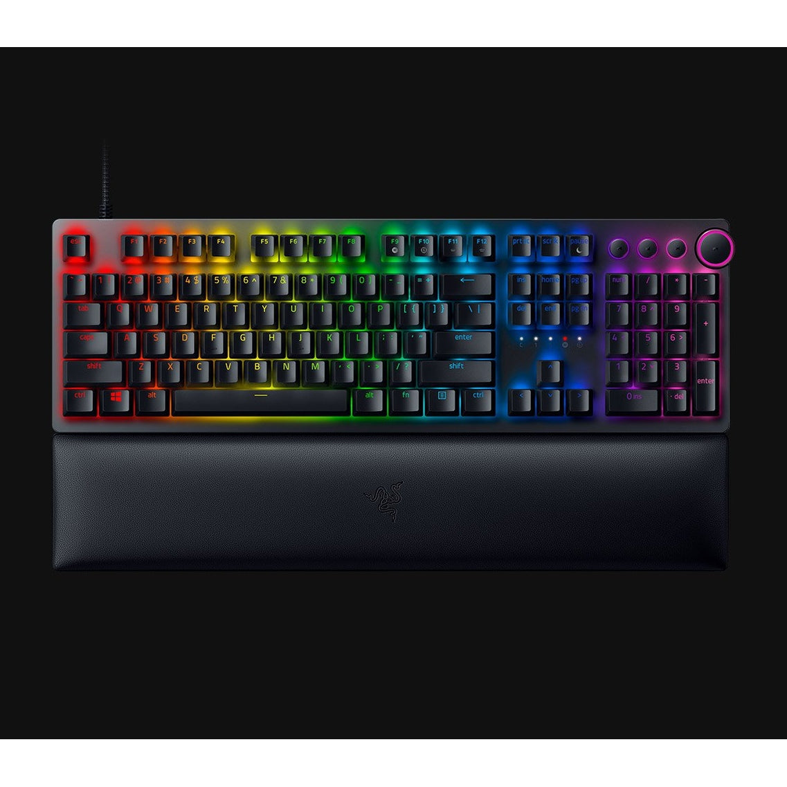 Razer Gaming Keyboard Wired Huntsman V2 Clicky Purple Switch Chroma RGB - Black Razer 