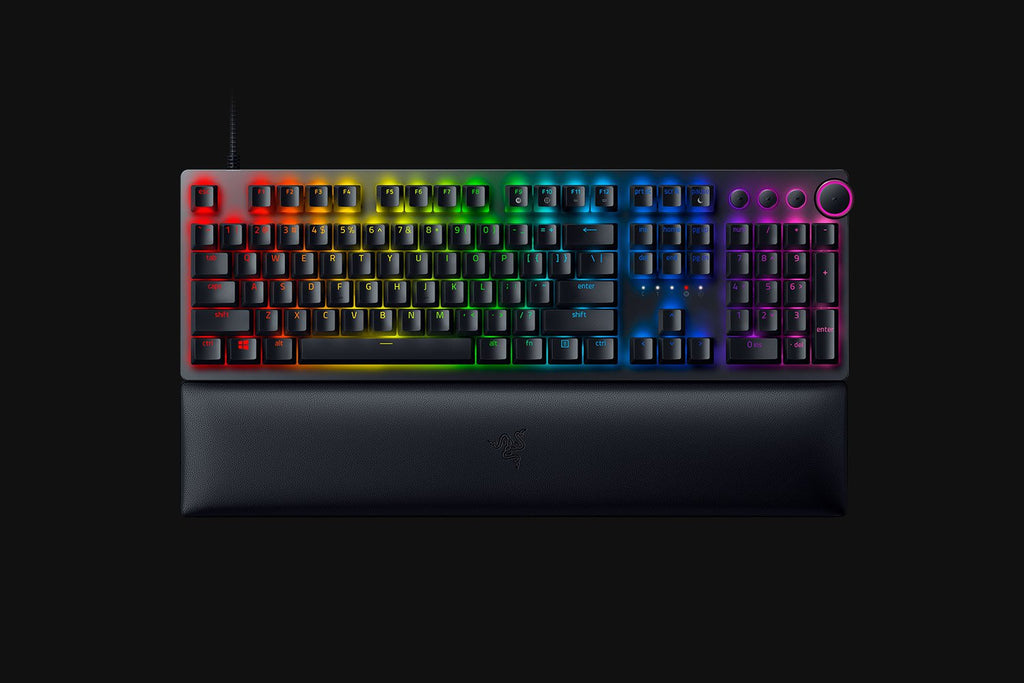 Razer Gaming Keyboard Wired Huntsman V2 Clicky Purple Switch Chroma RGB - Black Razer 