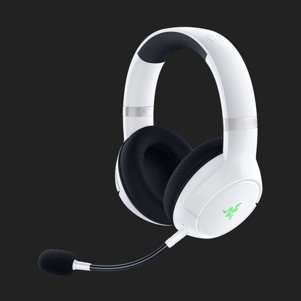 Razer Xbox/Mobile Gaming Headset Wireless Kaira Pro with Boom Mic HyperClear - Memory Foam Ear Cushions - White Razer 