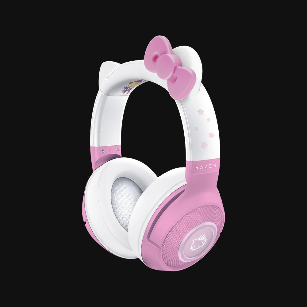 Razer Gaming Headset Wireless Bluetooth Hello Kitty & Friends with Dual Mic Noise Cancelling Chroma RGB - Pink Razer 