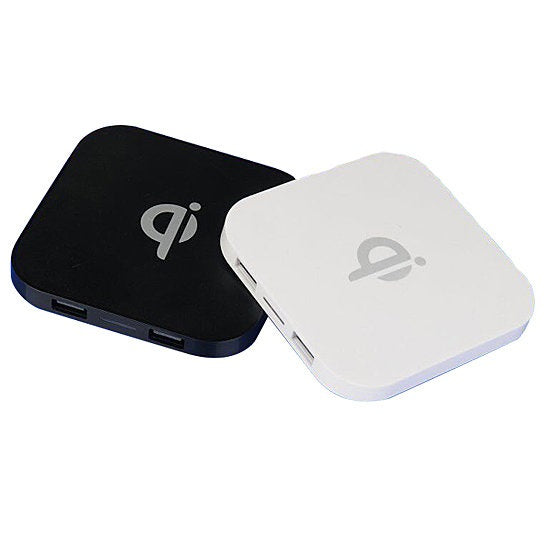 iPhone 8 /8X Wireless Charging Pad With Dual USB Ports by VistaShops Power Adapters & Chargers