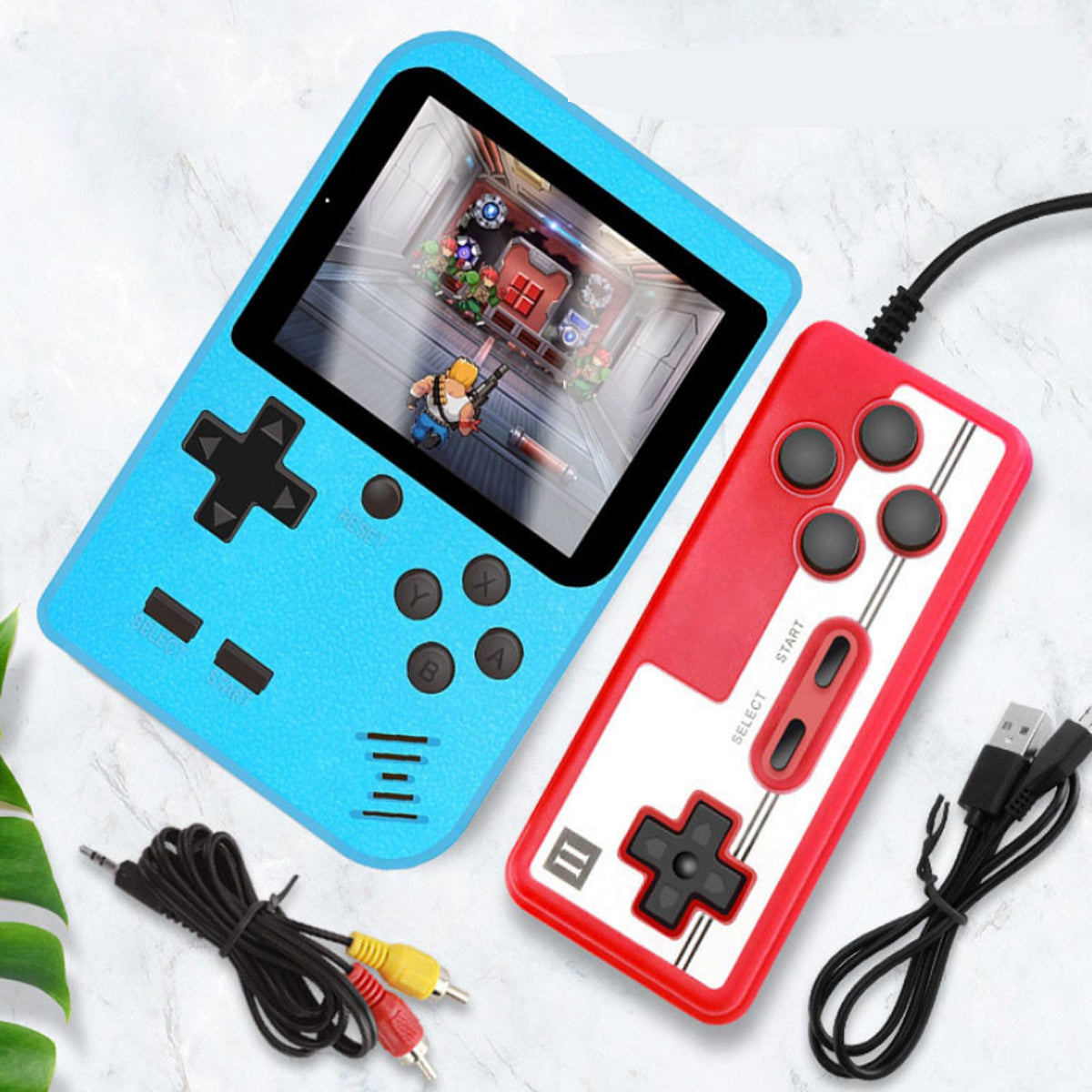 Portable Game Pad With 400 Games Included + Additional Player Controller by VistaShops Games