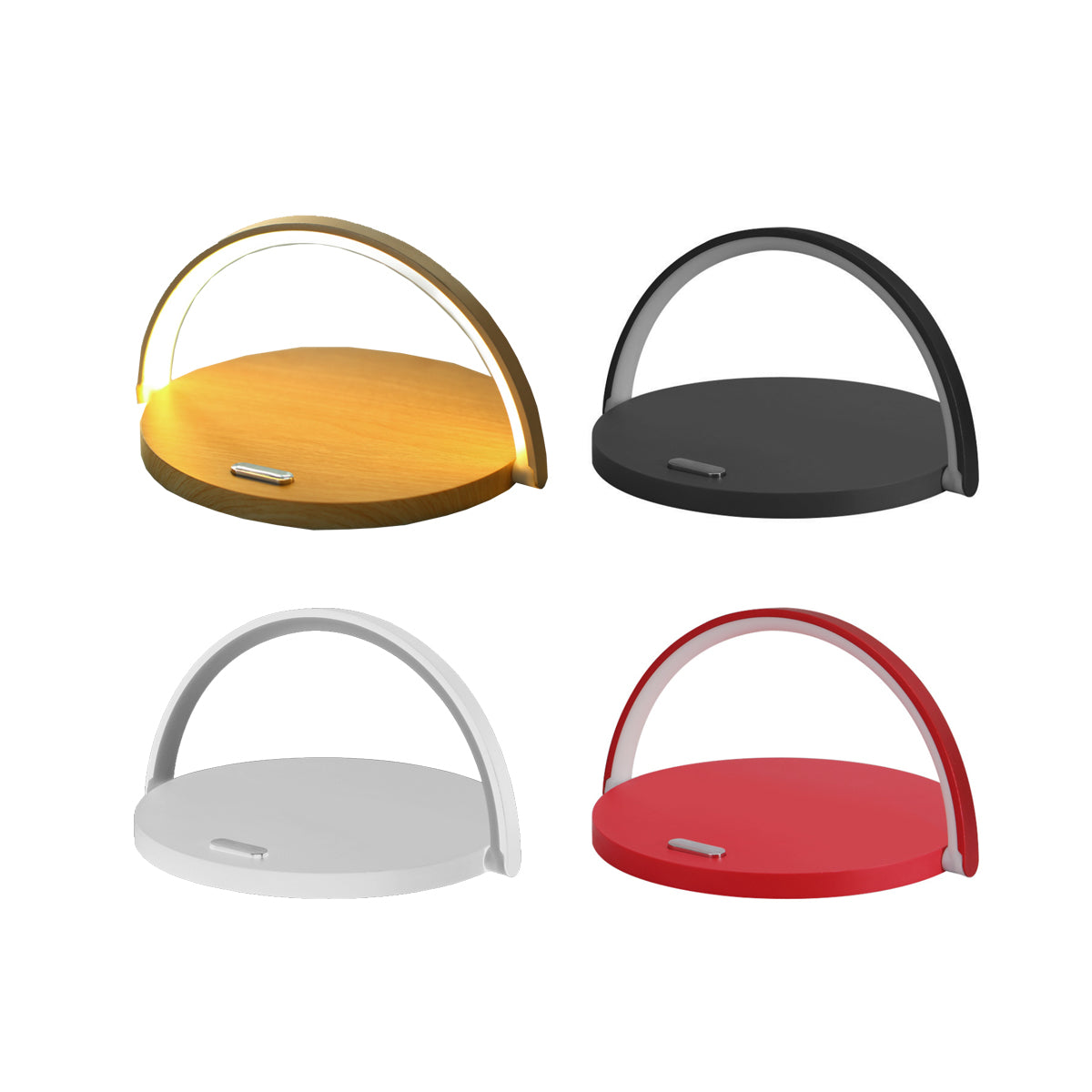 Moonlit Soft Glow LED Light, Wireless Phone Charger And Stand by VistaShops Charging Hub