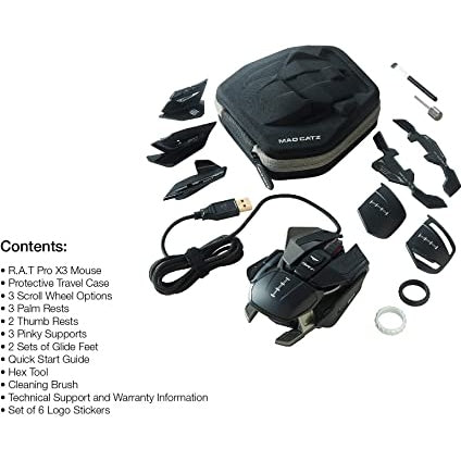 The Authentic R.A.T. Pro X3 Gaming Mouse MAD CATZ 