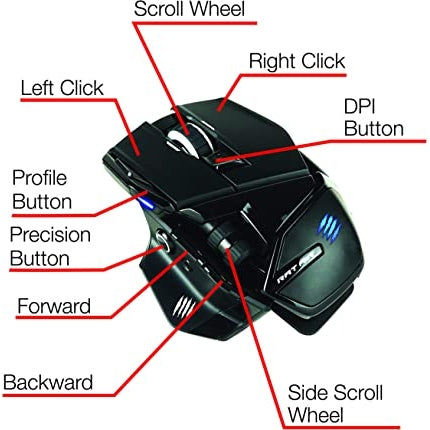 The Authentic R.A.T. Air Optical Gaming Mouse MAD CATZ 