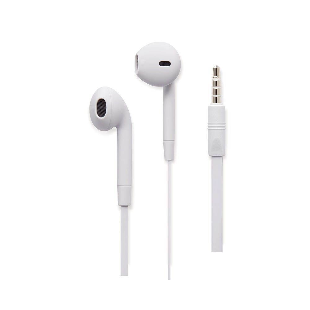 3.5mm Classic Fit Earbuds Slim Box - WH iStore 