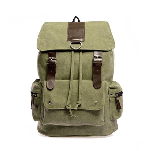 Back To Campus Canvas Backpack In 4 Colors by VistaShops Backpacks