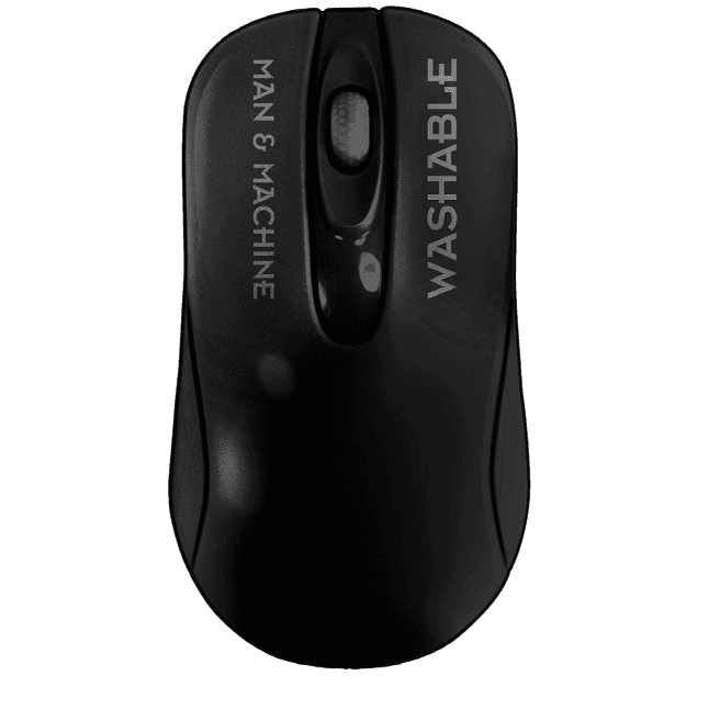 Man + Machine - Washable - C-Mouse USB wireless optical mouse black . MAN & MACHINE 