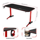 Ergopixel Terra Series Gaming Desks Red Ergopixel Gaming Desk