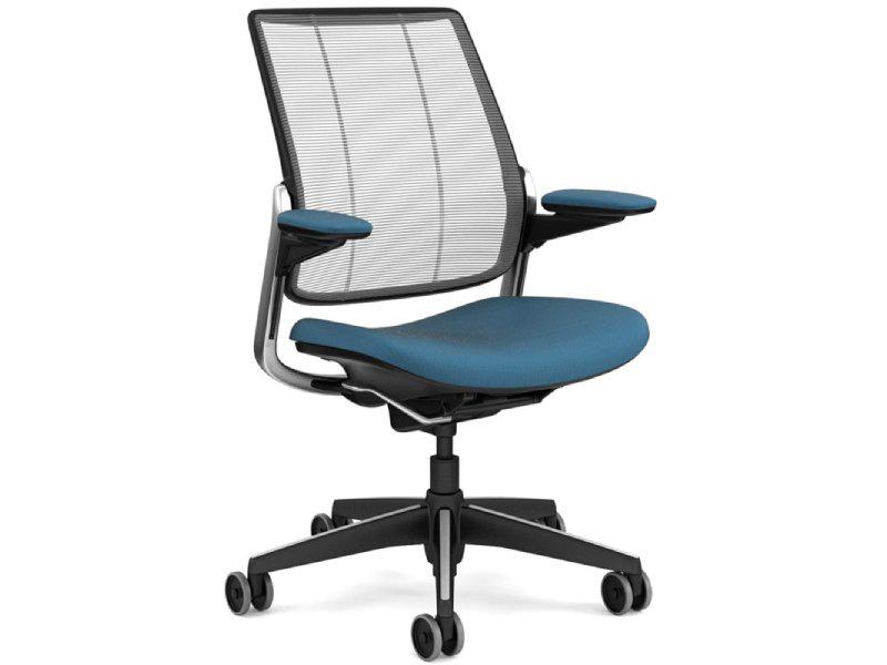 Humanscale Smart Task Office Chair Black and Blue Humanscale Office Chairs