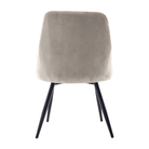 Techni Mobili Modern Contemporary Grey Tufted Velvet Chair Set of 2 Techni Mobili Chairs