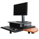 Startech Sit-to-Stand Workstation Tabletop Silver and Black Startech SIT-TO-STAND MONITOR STANDS