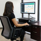 Startech Sit-to-Stand Workstation Tabletop Silver and Black Startech SIT-TO-STAND MONITOR STANDS