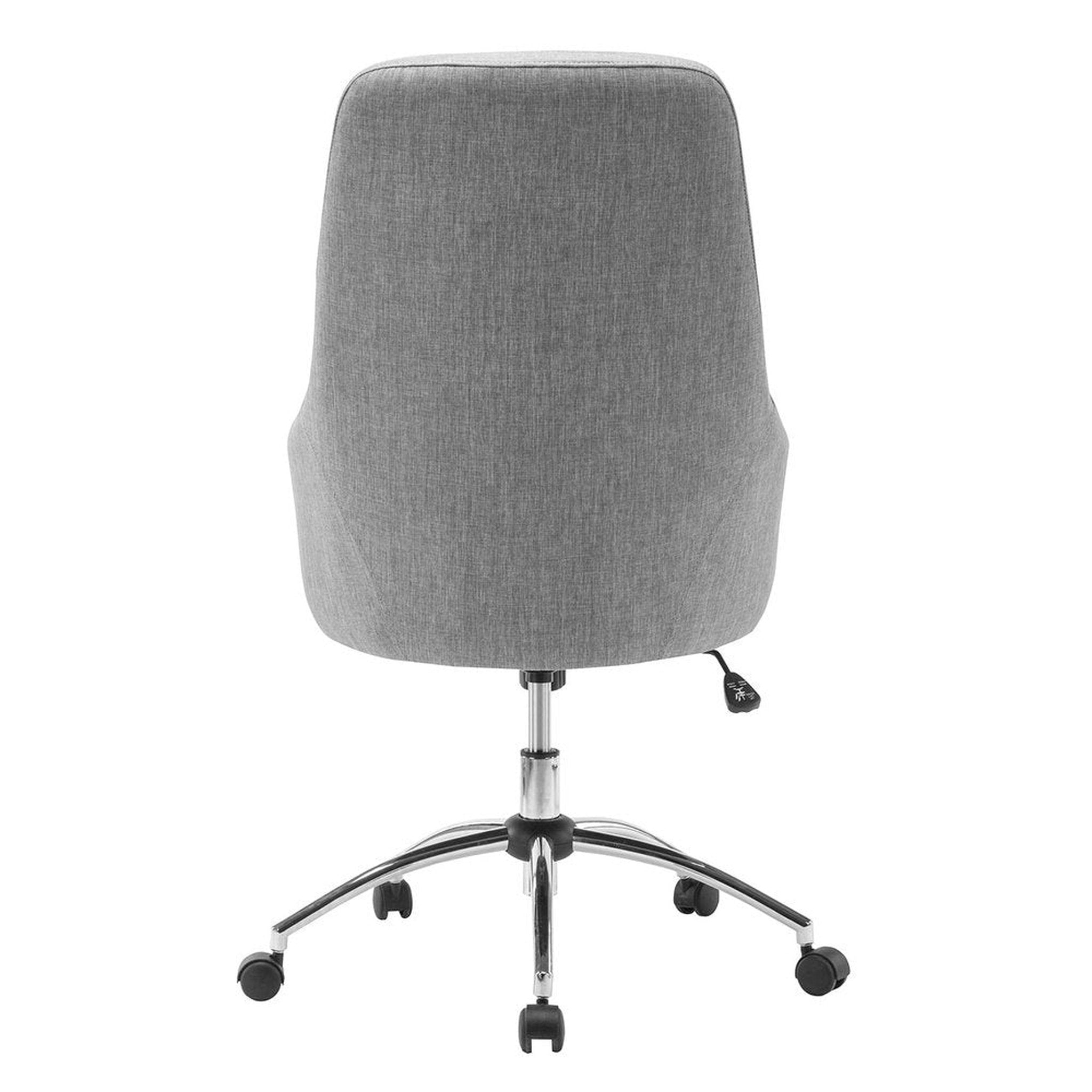 Techni Mobili Comfy Height Adjustable Rolling Office Desk Chair with Wheels Techni Mobili Chairs