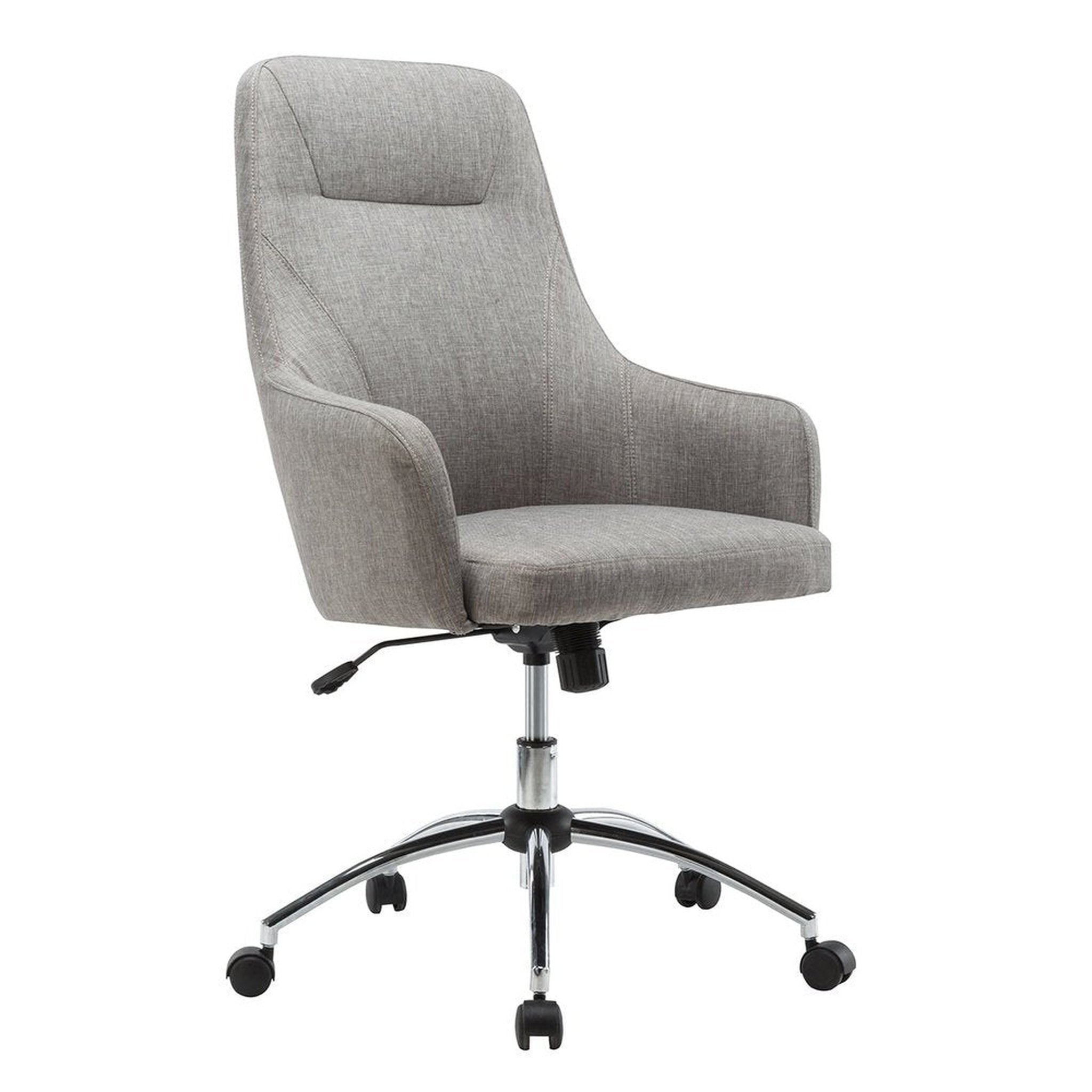 Techni Mobili Comfy Height Adjustable Rolling Office Desk Chair with Wheels Techni Mobili Chairs