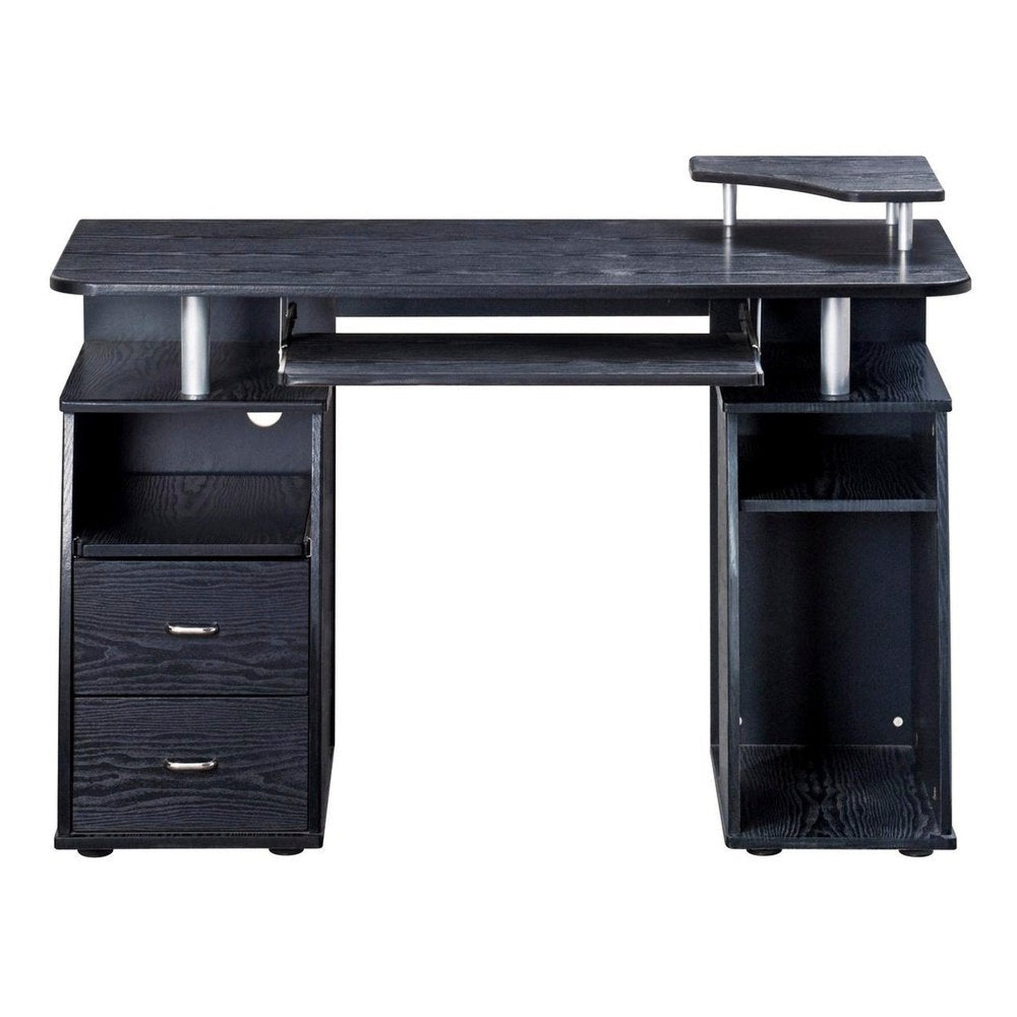 Techni Mobili Complete Computer Workstation Desk With Storage, Espresso Techni Mobili 