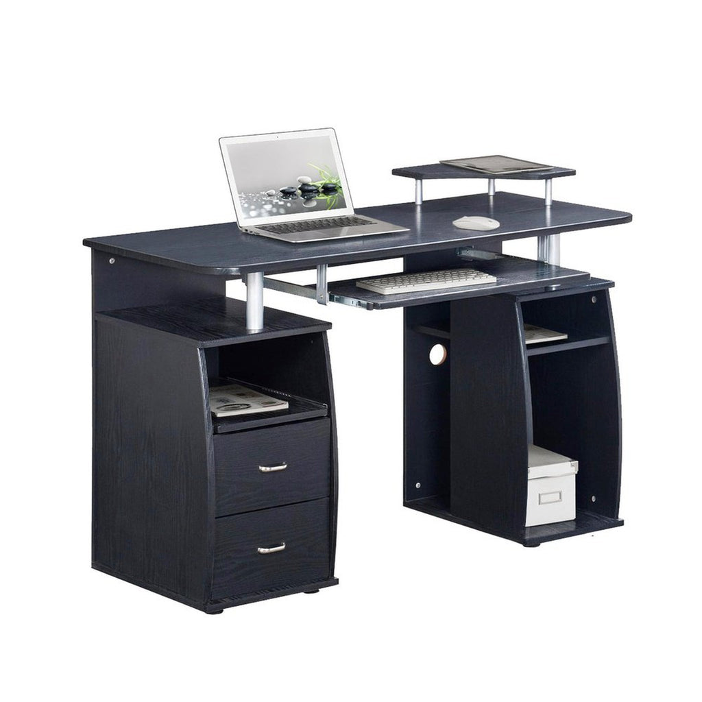 Techni Mobili Complete Computer Workstation Desk With Storage, Espresso Techni Mobili 