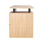 Techni Mobili Computer Desk with Storage and File Cabinet, Pine Techni Mobili 