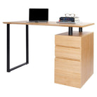 Techni Mobili Computer Desk with Storage and File Cabinet, Pine Techni Mobili 