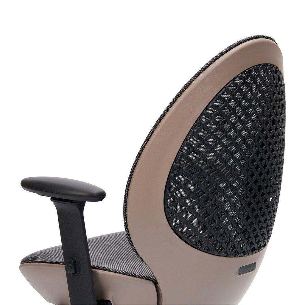Techni Mobili Deco LUX Executive Office Chair, Taupe Techni Mobili Chairs