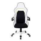 Techni Mobili Ergonomic Essential Racing Style Home & Office Chair, White Techni Mobili Chairs