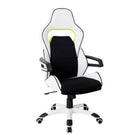 Techni Mobili Ergonomic Essential Racing Style Home & Office Chair, White Techni Mobili Chairs