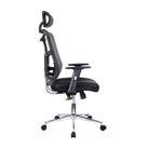 Techni Mobili High Back Executive Mesh Office Chair with Arms, Lumbar Support and Chrome Base, Black Techni Mobili Chairs