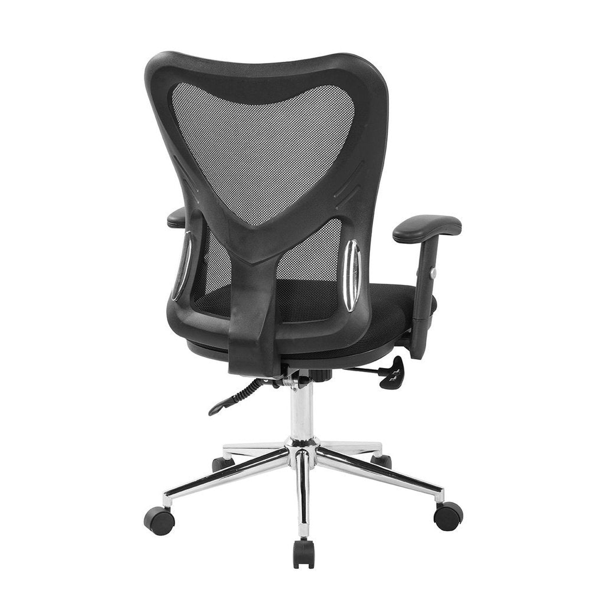 Techni Mobili High Back Mesh Office Chair With Chrome Base, Black Techni Mobili Chairs