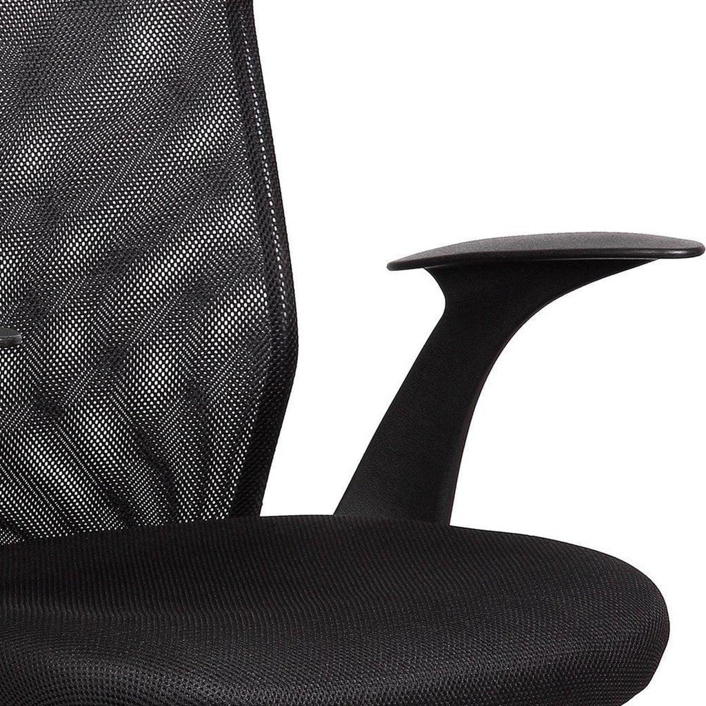 Techni Mobili Medium Back Mesh Assistant Office Chair, Black Techni Mobili Chairs