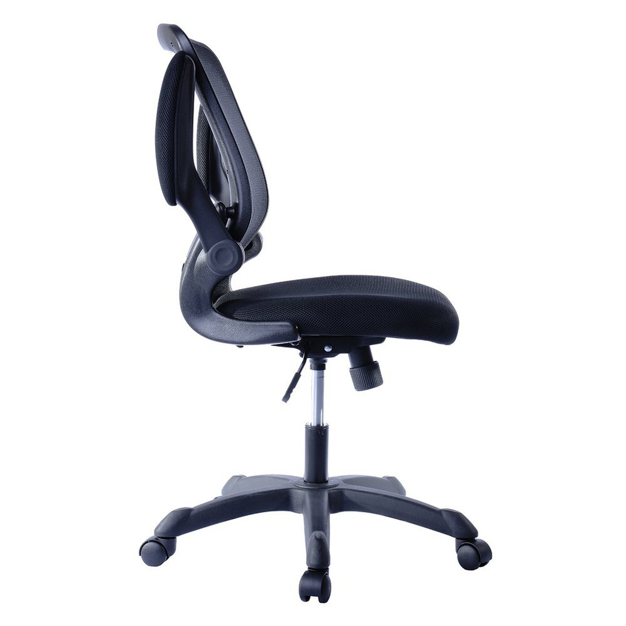 Techni Mobili Mesh Task Office Chair with Flip-Up Arms, Black Techni Mobili Chairs