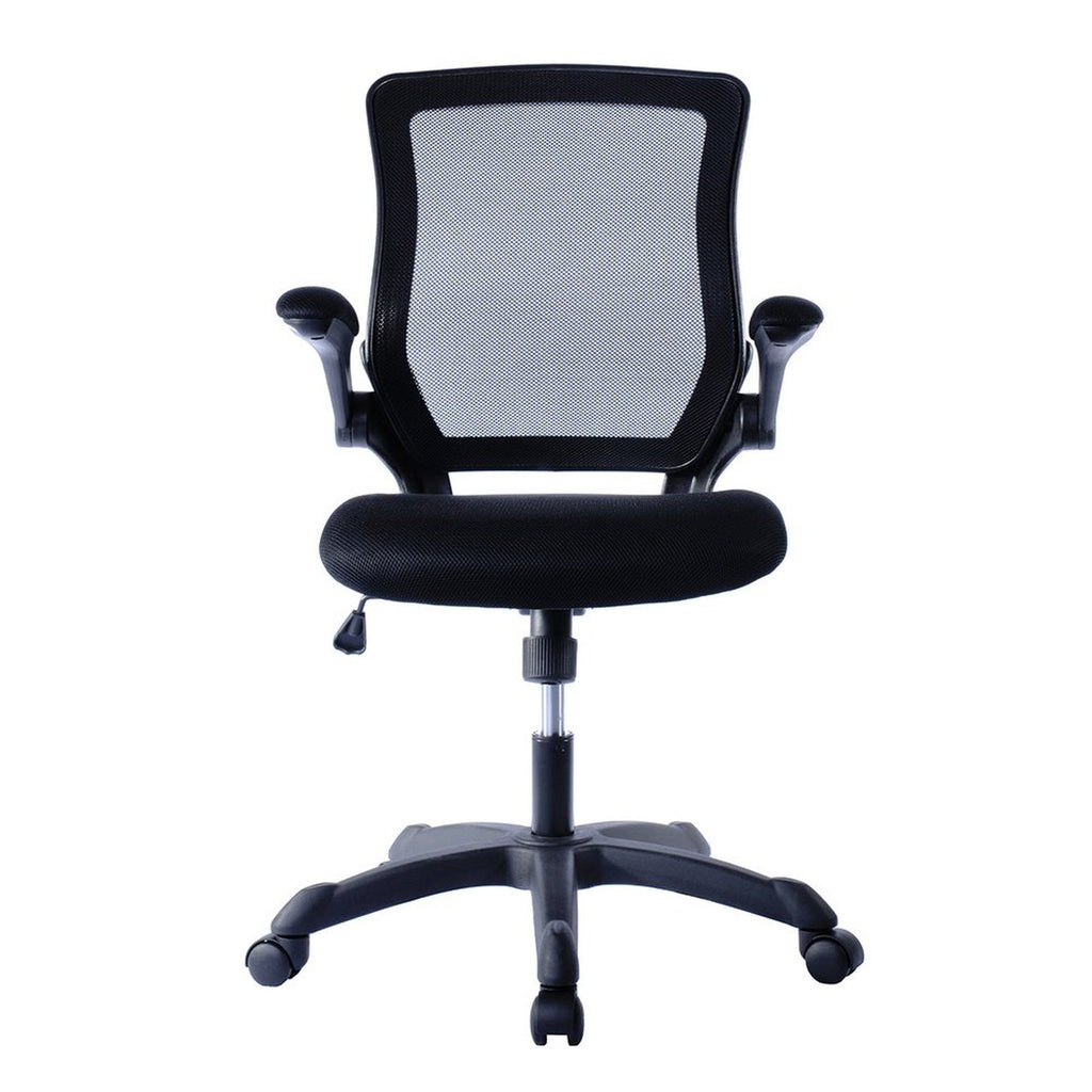 Techni Mobili Mesh Task Office Chair with Flip-Up Arms, Black Techni Mobili Chairs