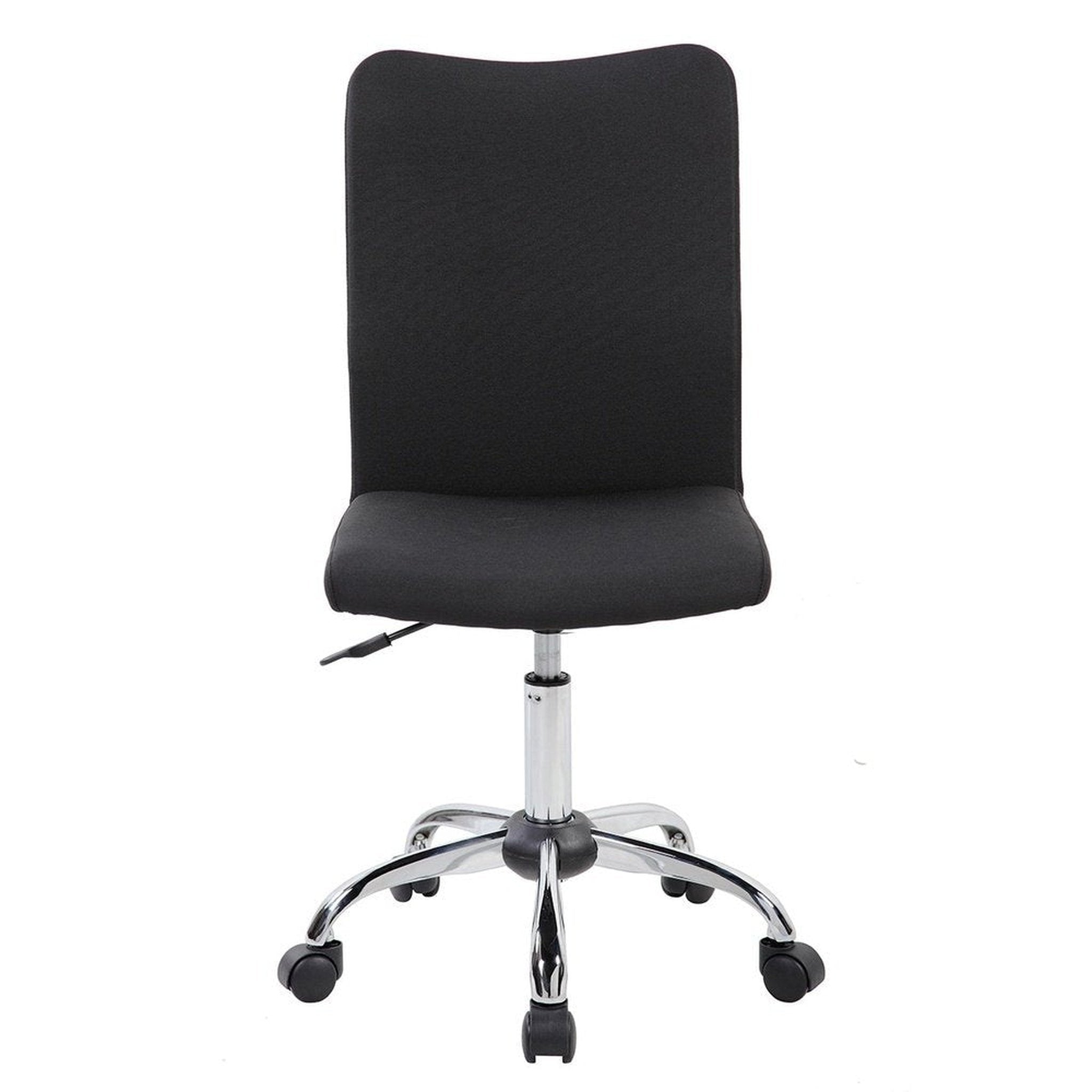 Techni Mobili Modern Armless Task Chair, Black Techni Mobili Chairs