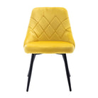 Techni Mobili Modern Contemporary Gold Tufted Velvet Chair Set of 2 Techni Mobili Chairs