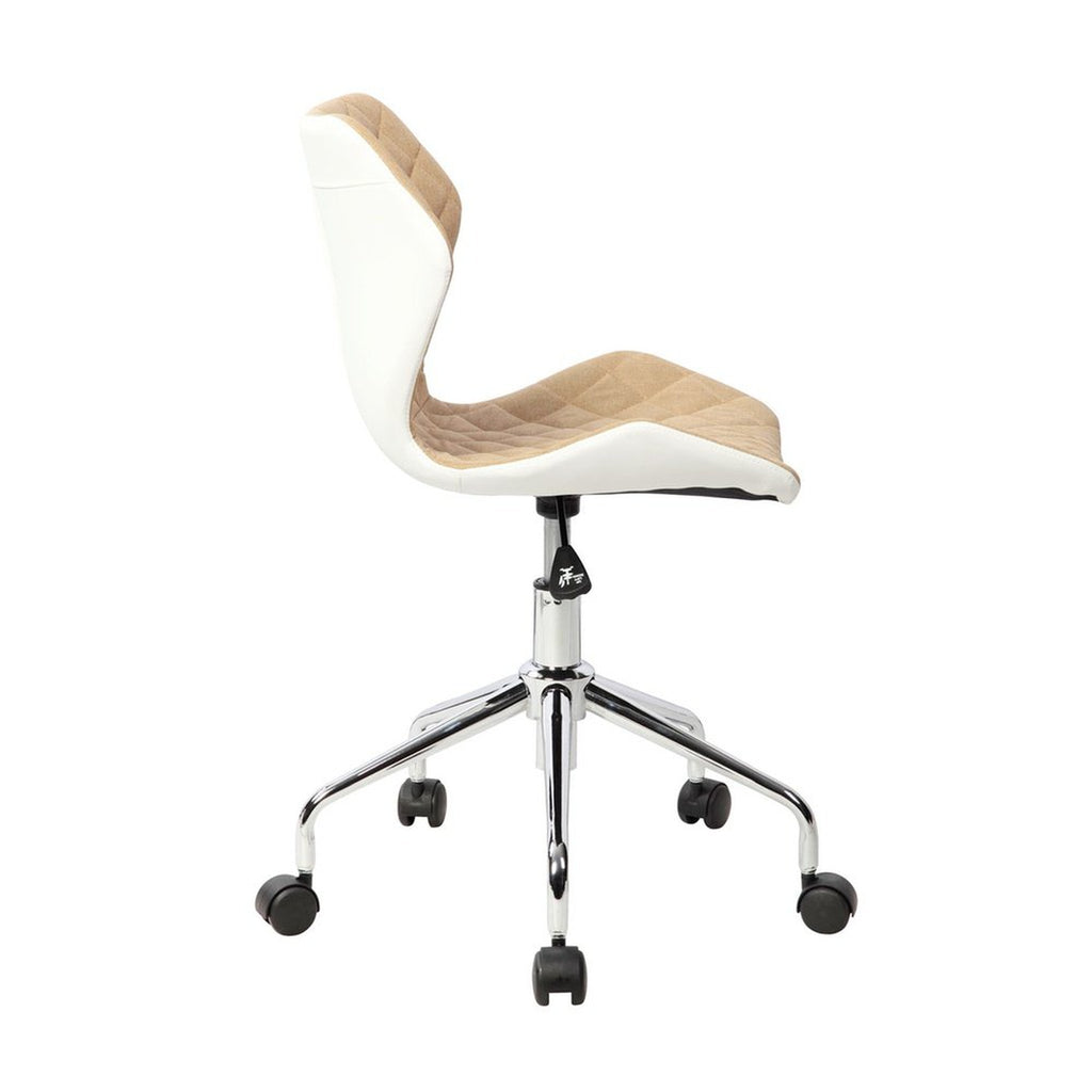 Techni Mobili Modern Height Adjustable Office Task Chair, Beige Techni Mobili Chairs