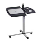 Techni Mobili Rolling Adjustable Laptop Cart, Graphite Techni Mobili Desks