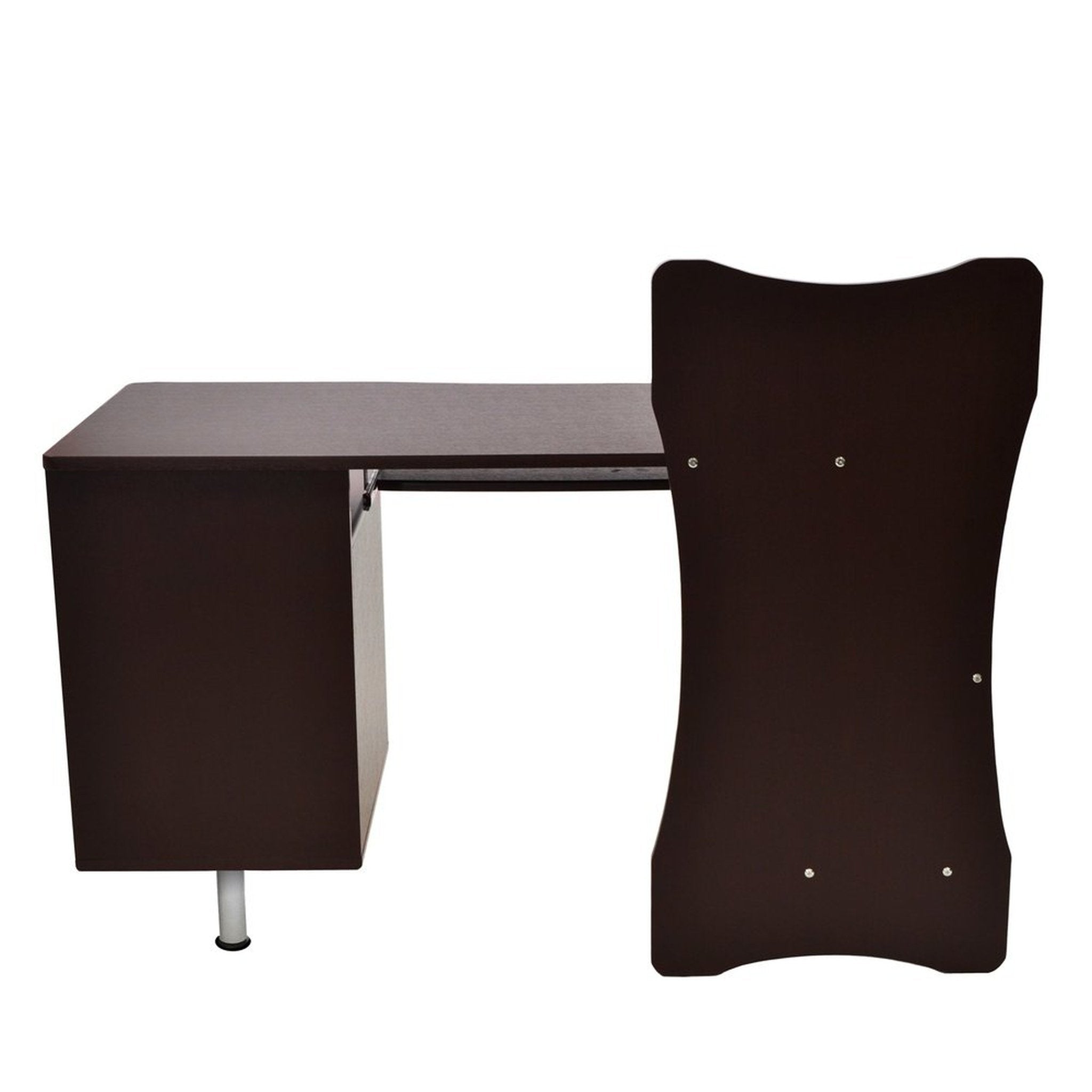 Techni Mobili Stylish Computer Desk with Storage, Chocolate Techni Mobili Desks