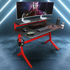 Techni Sport Red Stryker Gaming Desk, Red Techni Sport Gaming Desk