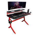 Techni Sport Red Stryker Gaming Desk, Red Techni Sport Gaming Desk