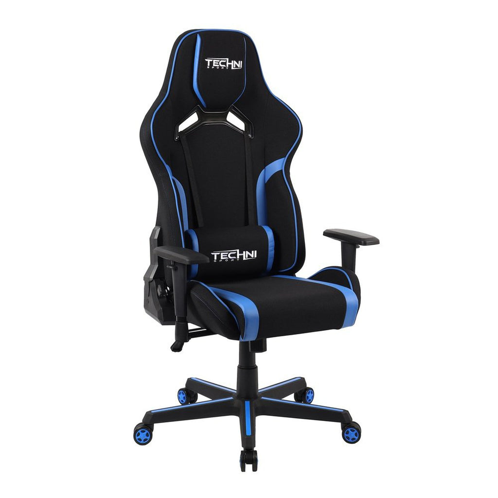 Techni Sport TSF-71 Fabric Office-PC Gaming Chair, Blue Techni Sport Gaming Chairs