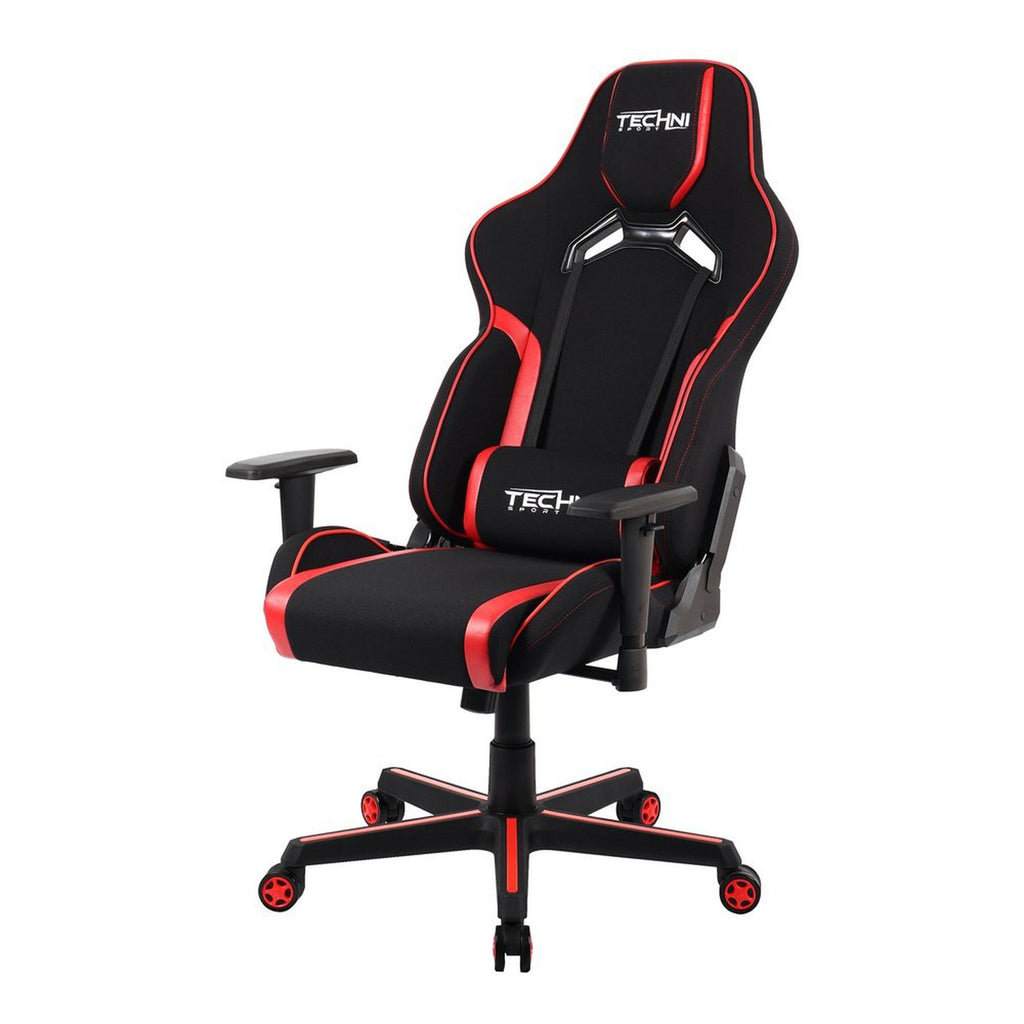 Techni Sport TSF-71 Fabric and PU Office-PC Gaming Chair,Red Techni Sport Gaming Chairs