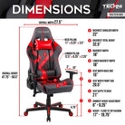 Techni Sport TS-70 Office-PC Gaming Chair, Red Techni Sport Gaming Chairs