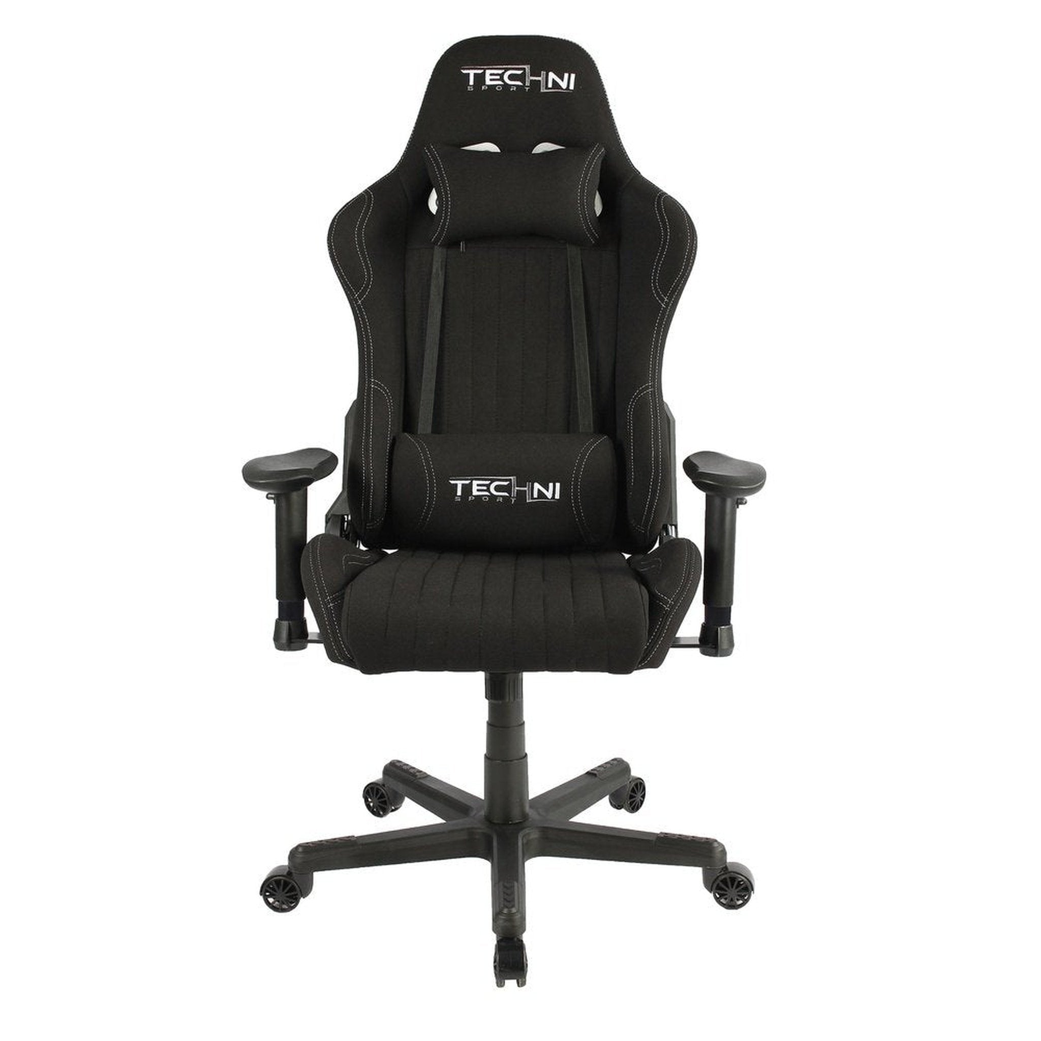 Techni Sport TS-F44 Fabric Ergonomic High Back Racer Style PC Gaming Chair, Black Techni Sport Gaming Chairs