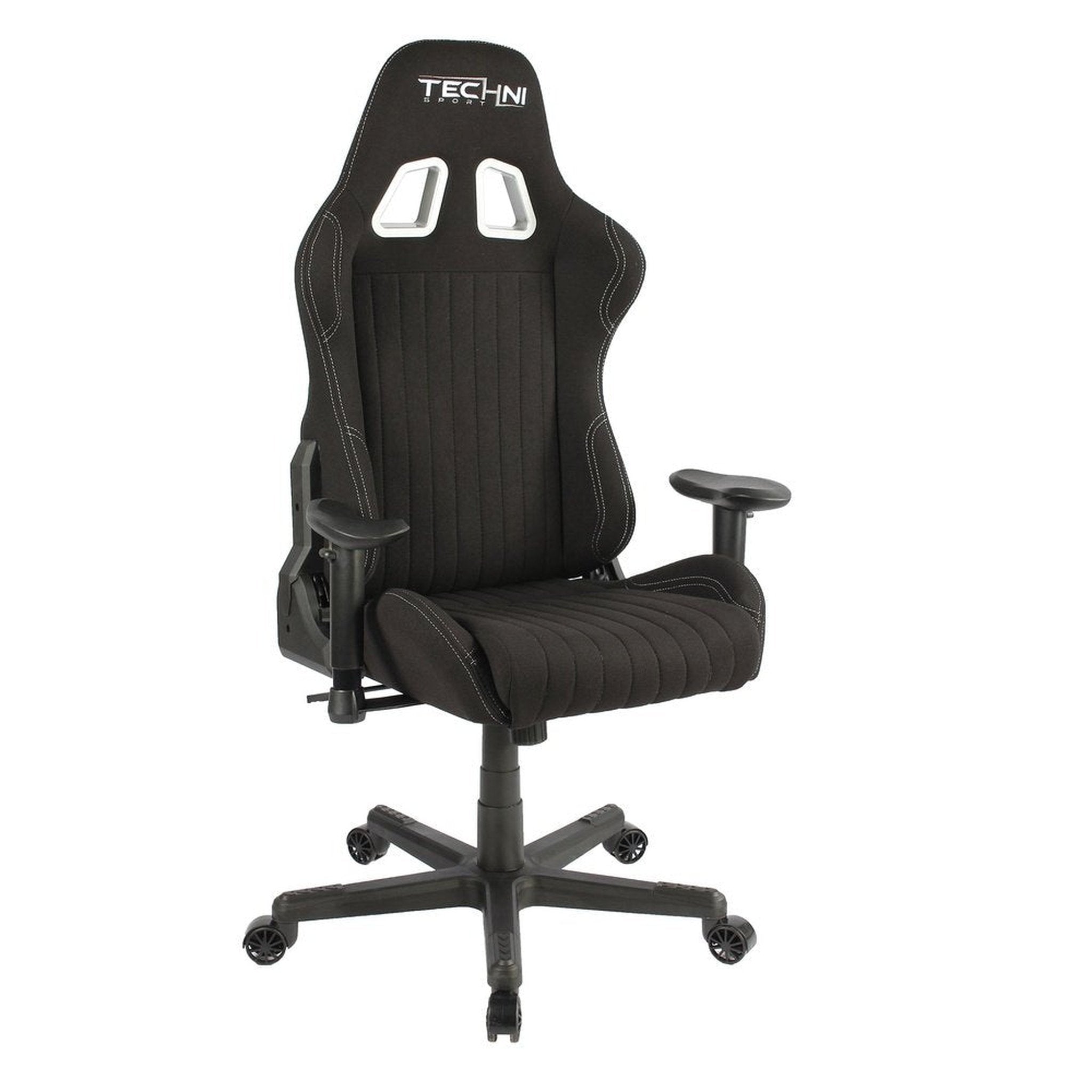 Techni Sport TS-F44 Fabric Ergonomic High Back Racer Style PC Gaming Chair, Black Techni Sport Gaming Chairs