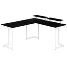 Techni Sport Warrior L-Shaped Gaming Desk, White Techni Sport Gaming Desk