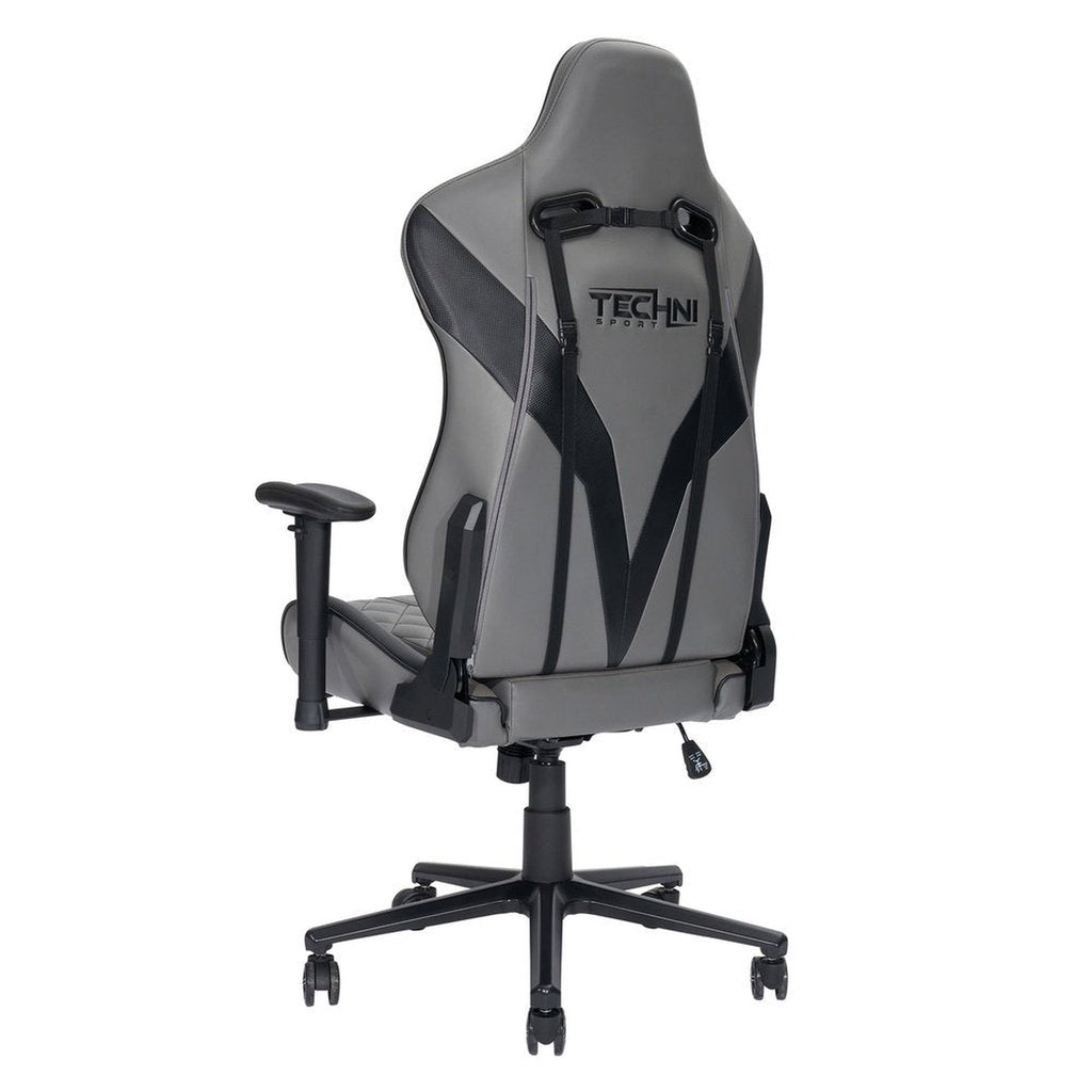 Techni Sport XL Ergonomic Gaming Chair , Grey Techni Sport Gaming Chairs