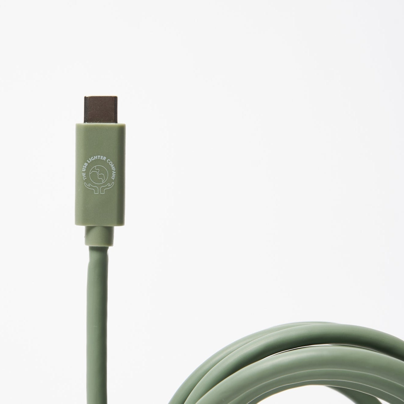 C to C - 2M - Olive Green by The USB Lighter Company Power Adapters & Chargers