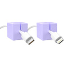 CABLE BLOCK XL - Purple 2-PACK by Function101 Cable Management