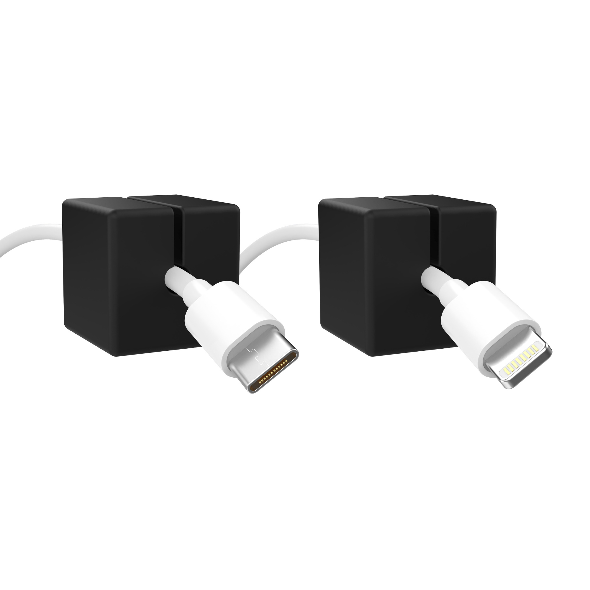 CABLE BLOCK XL - Black 2-PACK by Function101 Cable Management
